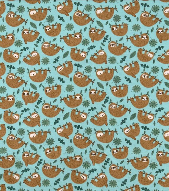 sloth swaddle blanket