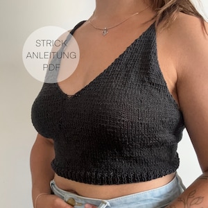 Instructions I Top EDEN I Knitting instructions I Stockinette stitch I For beginners I German