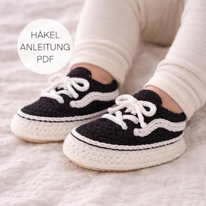 Häkelanleitung I Baby schühchen I Anleitung I Deutsch I Sneaker I Geburtsgeschenk I Geschenkidee