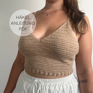 Crochet Pattern | Top Quinn | Instructions | German Boho | Festival | Minimalist | Open Back