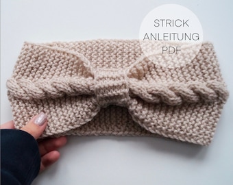 Anleitung I Stirnband SADIE I Strickanleitung I Knoten I geflochten