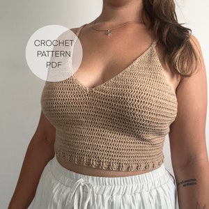 Crochet Pattern | Top Quinn | Instructions | English Boho | Festival | Minimalist | Open Back