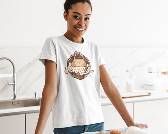 Custom Women's Crew Neck Tee: Full-Color Photo & Text