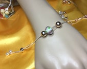 Gift - Stylish crystal flower European style pendants and rose gold findings women s bracelets in boho , bohemian and bohewear jewellery