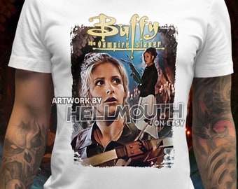 Buffy the Vampire Slayer Prophecy Girl T-Shirt. Men's & Women's all sizes. Sarah Michelle gellar. custom.
