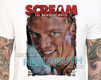 Scream Movie T-shirt. Stu Macher - Matthew Lillard. Men's & Women's all sizes
