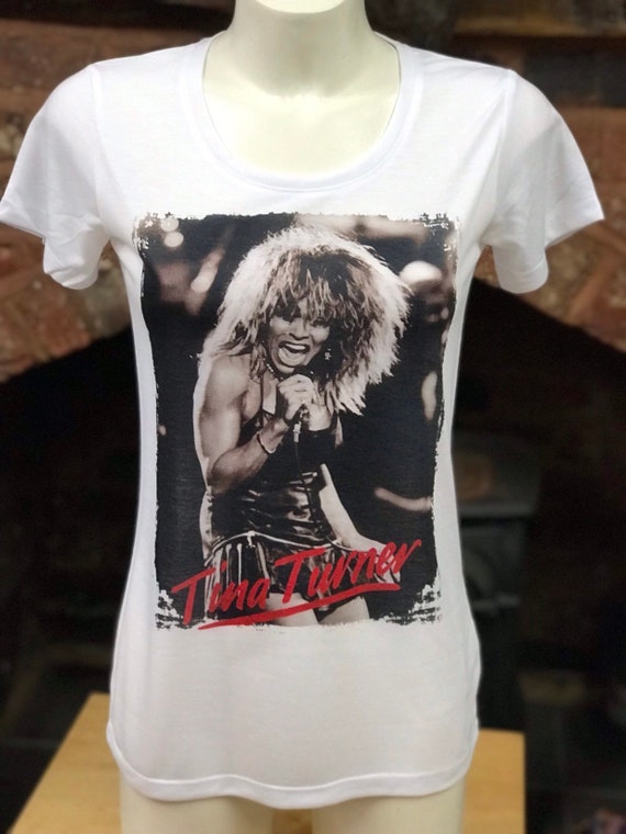 Tina Turner T Shirt White. Retro 80's Mens & Womens All Etsy