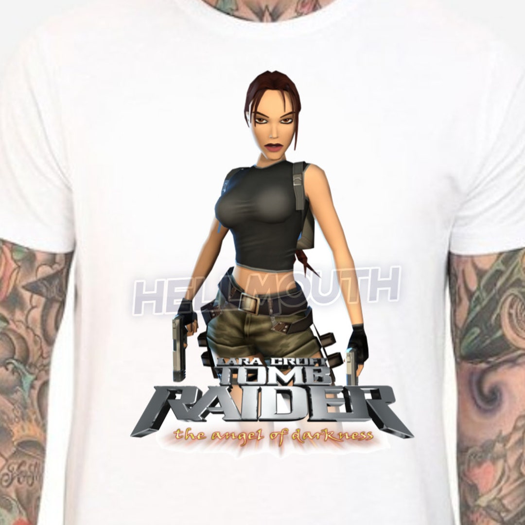 Tomb Raider the Angel of Darkness - Lara Croft - White T Tomb Raider the Angel of Darkness - Lara Croft - White T