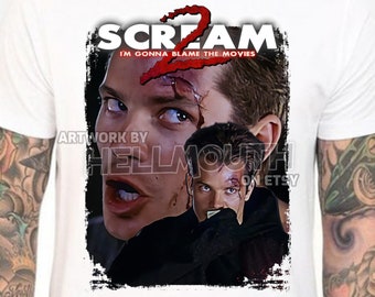 Scream 2 Tシャツ XLサイズ Scream 2 - White T-shirt. Mickey Altieri. Timothy Olyphant. Men's