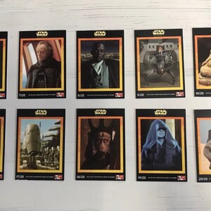 set of 20 Star Wars: Episode 1 trading card set. Exclusively released by KFC in 1999. Rare. image 3