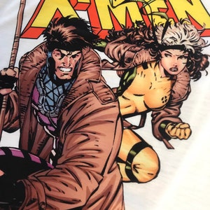 Gambit and Rogue White T-Shirt. X-Men Animated. Male & Female all sizes. Custom Made image 6