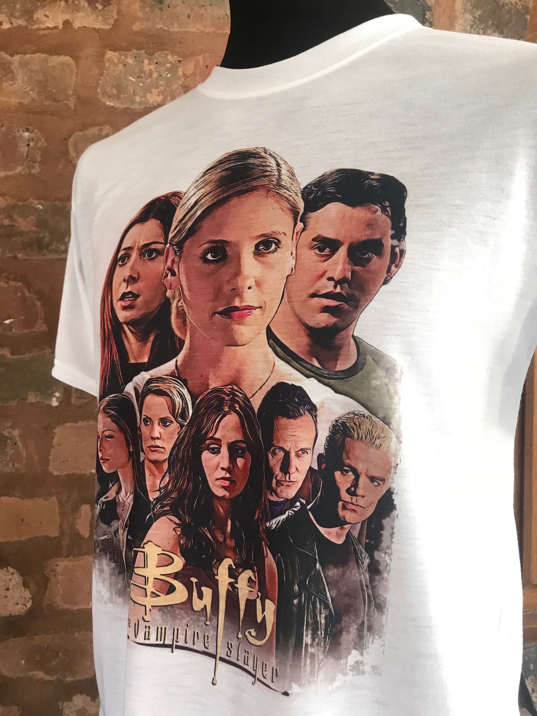 Buffy the Vampire Slayer - Season 7 Cast T-shirt. Men's & Women's