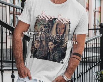 Ginger Snaps - White T Shirt - Horror - werewolf - Emily Perkins - Katharine Isabelle . Men's & Women's all sizes