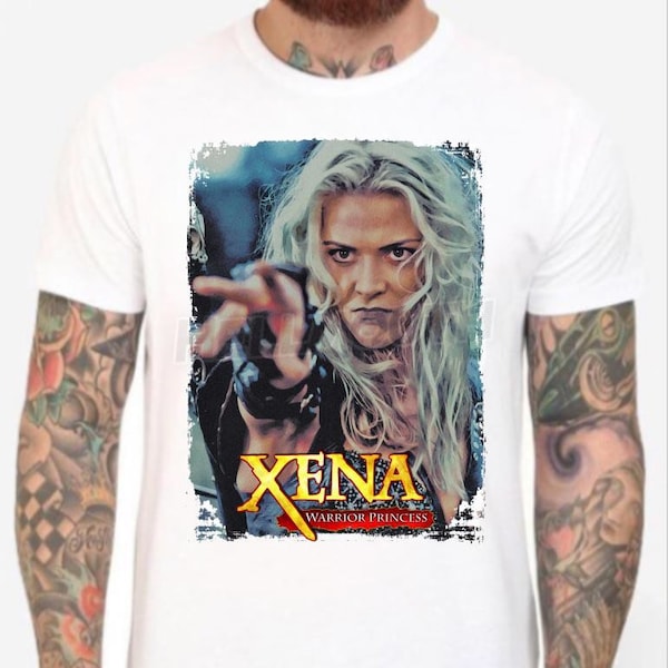 Callisto - Xena Warrior Princess - Weißes T-Shirt. Herren- und Damengrößen. Hudson Leick