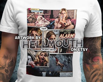 Scream 2 - White T-Shirt. Cici, Sarah Michelle Gellar. Men's & Women's all sizes. Comic book