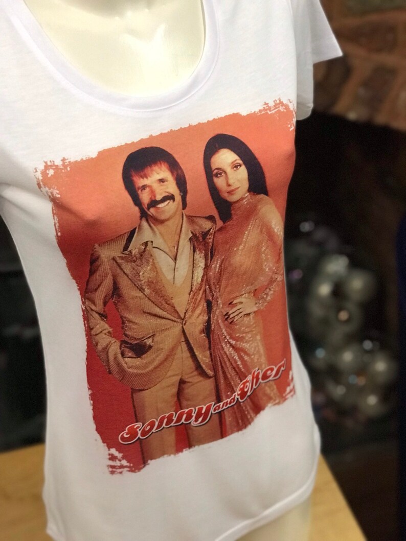 Sonny & Cher T Shirt White. Retro 70s. Mens and Womens All - Etsy