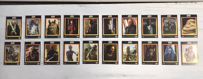 set of 20 Star Wars: Episode 1 trading card set. Exclusively released by KFC in 1999. Rare. image 1