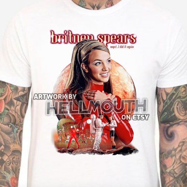 Britney Spears Oops I Did It Again T-Shirt - mens & women's all sizes! retro era 90s