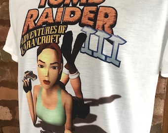 Tomb Raider 3 - Adventures of Lara Croft - White T-shirt Tomb Raider 3 - Adventures of Lara Croft - White T-shirt