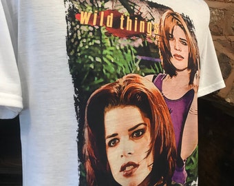 Wild Things - White T-shirt. 90s, Suzie Toller. Neve Campbell