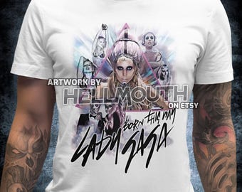 Lady Gaga Born This Way T-Shirt - mens & women's all sizes! Music Video Art 2011