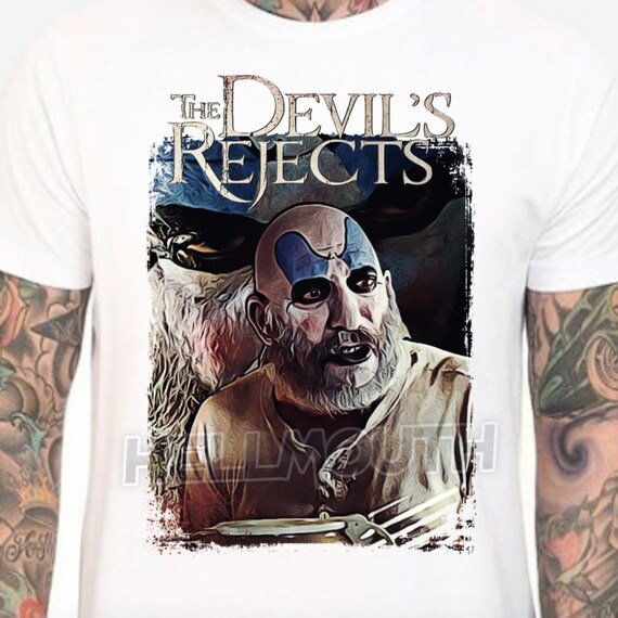 The Devils Rejects Captain Spaulding White T Shirt. Sid | Etsy