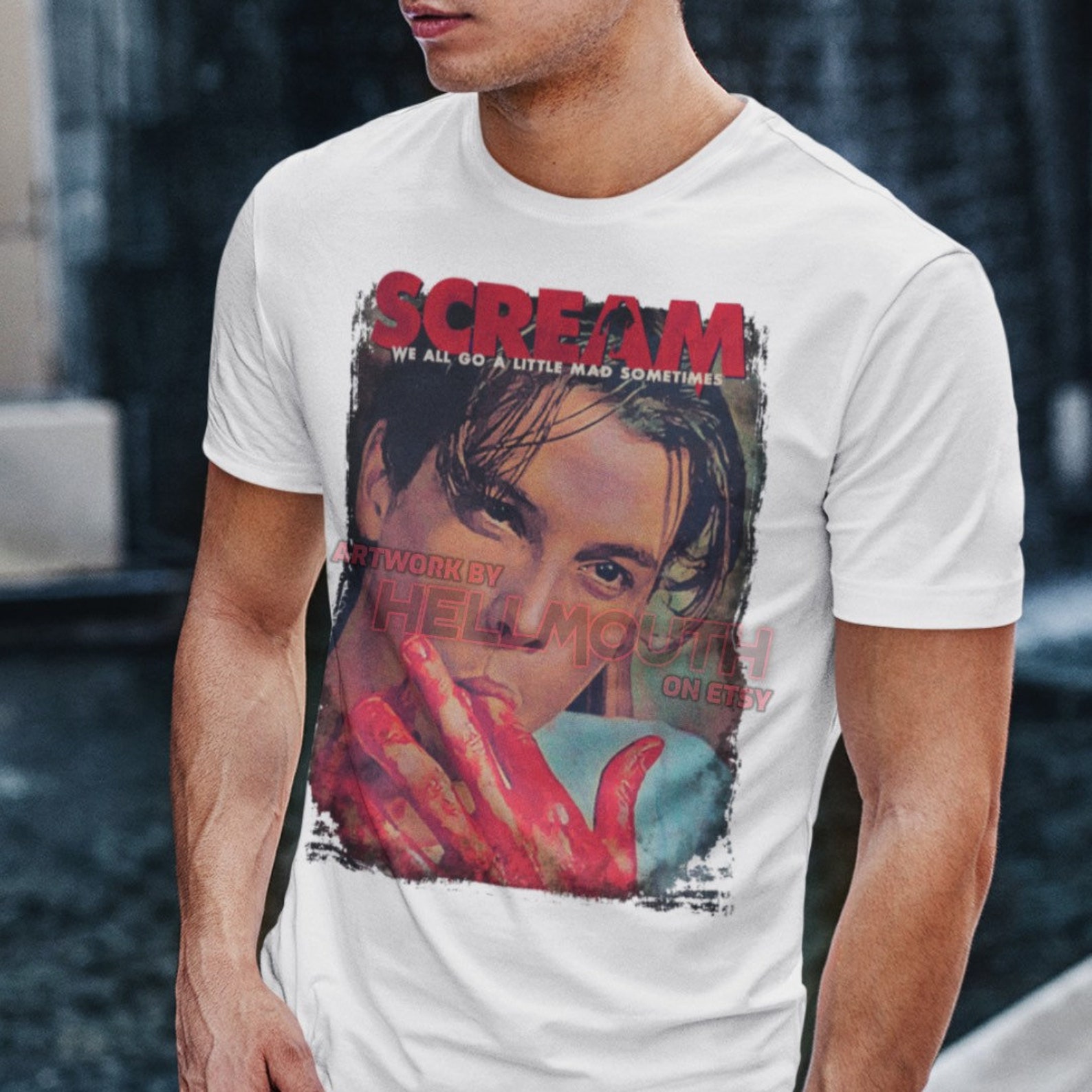 Scream Movie Tshirt. Billy Loomis Skeet Ulrich. Men's & Women's All