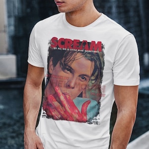 Camiseta de la película Scream. Billy Loomis - Skeet Ulrich. Tallas para hombre y mujer.