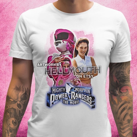 Pink power ranger t shirt cheap