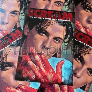 Scream 1996 Movie poster - A2 size - custom artwork - Ghostface Billy Loomis Skeet Ulrich