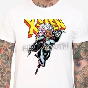 Storm - Ororo Munroe - White T-Shirt. X-Men Animated. Male & Female all sizes. Custom Made