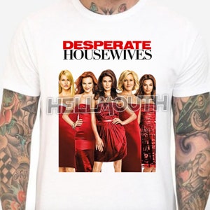 Amas de Casa Desesperadas - Camiseta blanca. Tallas S-XXL para hombre y mujer. Teri Hatcher