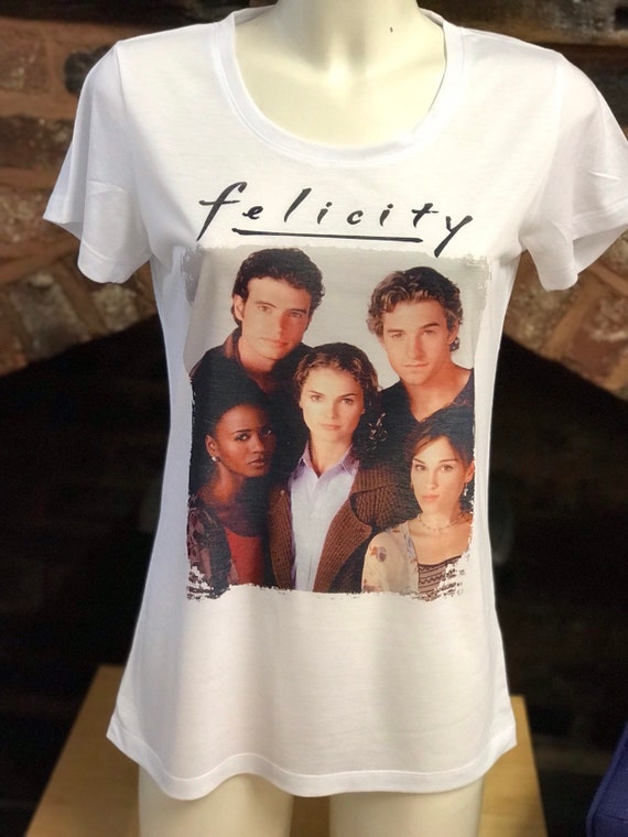 フェリシティ - ホワイトのカスタムメイドTシャツ。メンズ＆レディース