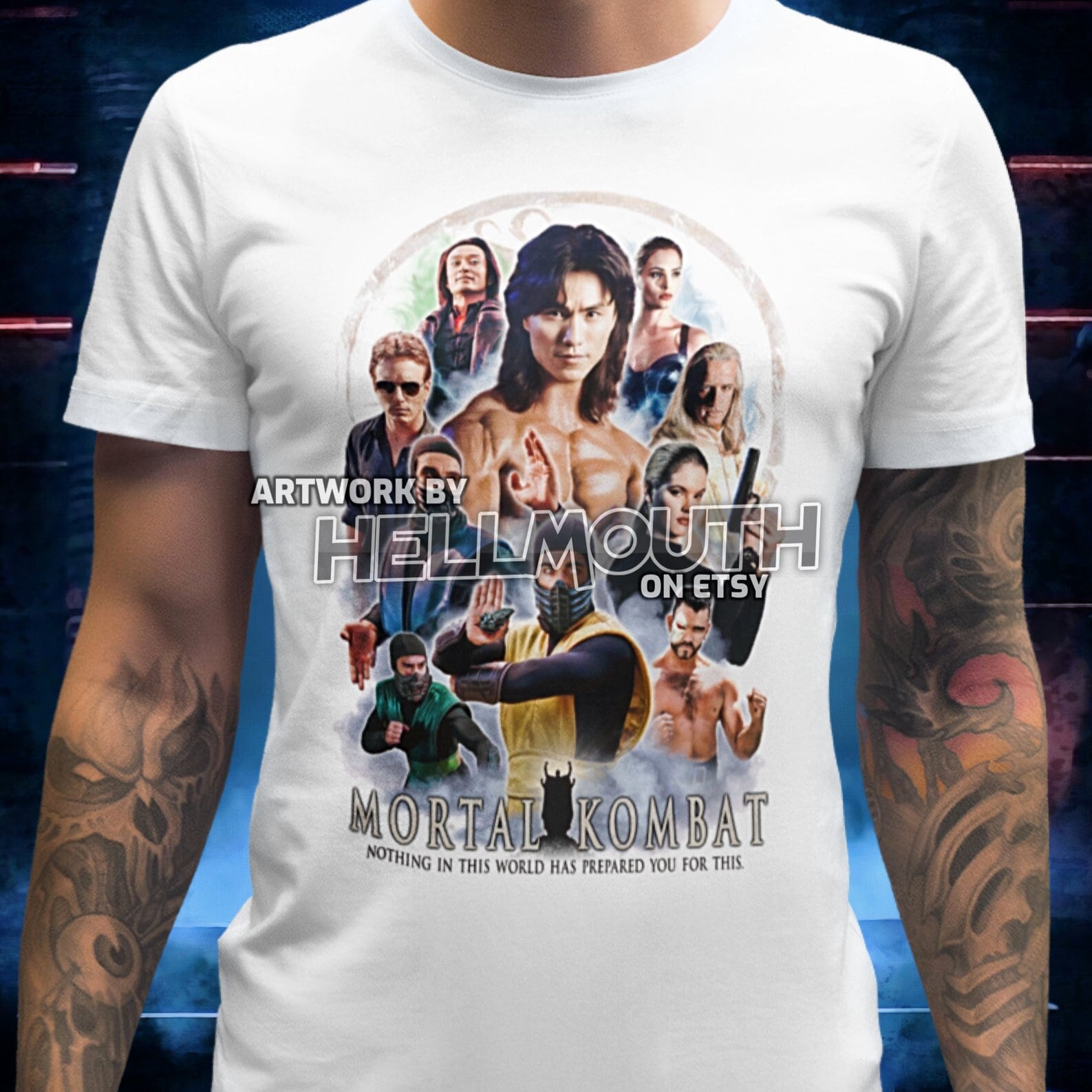 90s モータルコンバット mortal kombat 映画　Tシャツ 90s モータルコンバット mortal kombat 映画Tシャツ