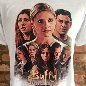 Buffy the Vampire Slayer - Season 7 Cast T-Shirt. Men&#39;s & Women&#39;s all sizes.