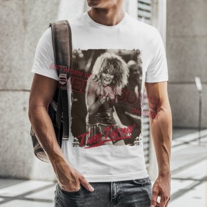 Camiseta Tina Turner - blanca. Retro 80's hombre y mujer todos los talles. Gira musical.