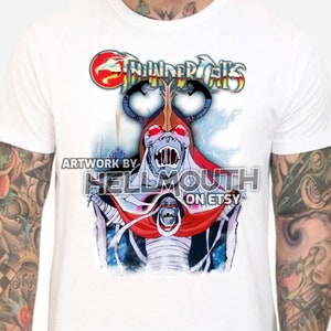 Thundercats Mumm-Ra - White T-Shirt. Male & Female all sizes. Animated 80s 1985 animated Lion-O Cheetara Panthro