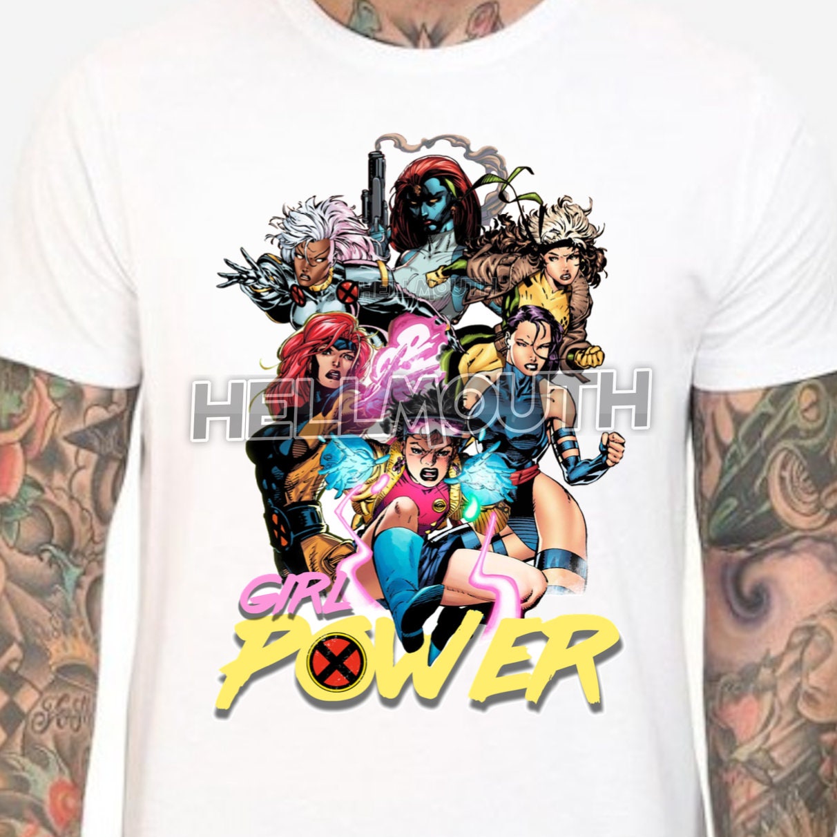 X-men GIRL POWER White T-shirt Male & Female All Sizes. - Etsy Australia X-men GIRL POWER White T-shirt Male & Female All Sizes. - Etsy Australia