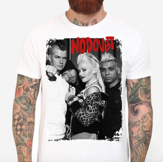 No Doubt White T Shirt Gwen Stefani Tony Kanal Adrian Etsy
