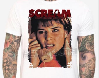 Scream - White T-shirt. Sidney prescott, neve campbell. Men's & Women's all sizes