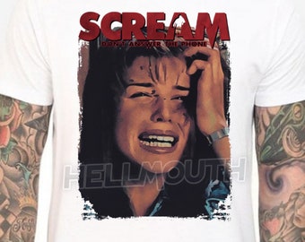 Scream - White T-shirt. Sidney prescott, neve campbell. Men's & Women's all sizes