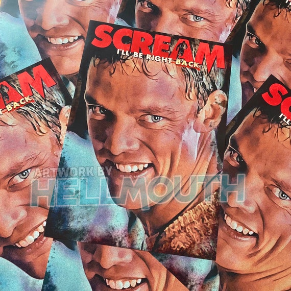 Scream 1996 Movie poster - A2 size - custom artwork - Ghostface Stu Macher Matthew Lillard