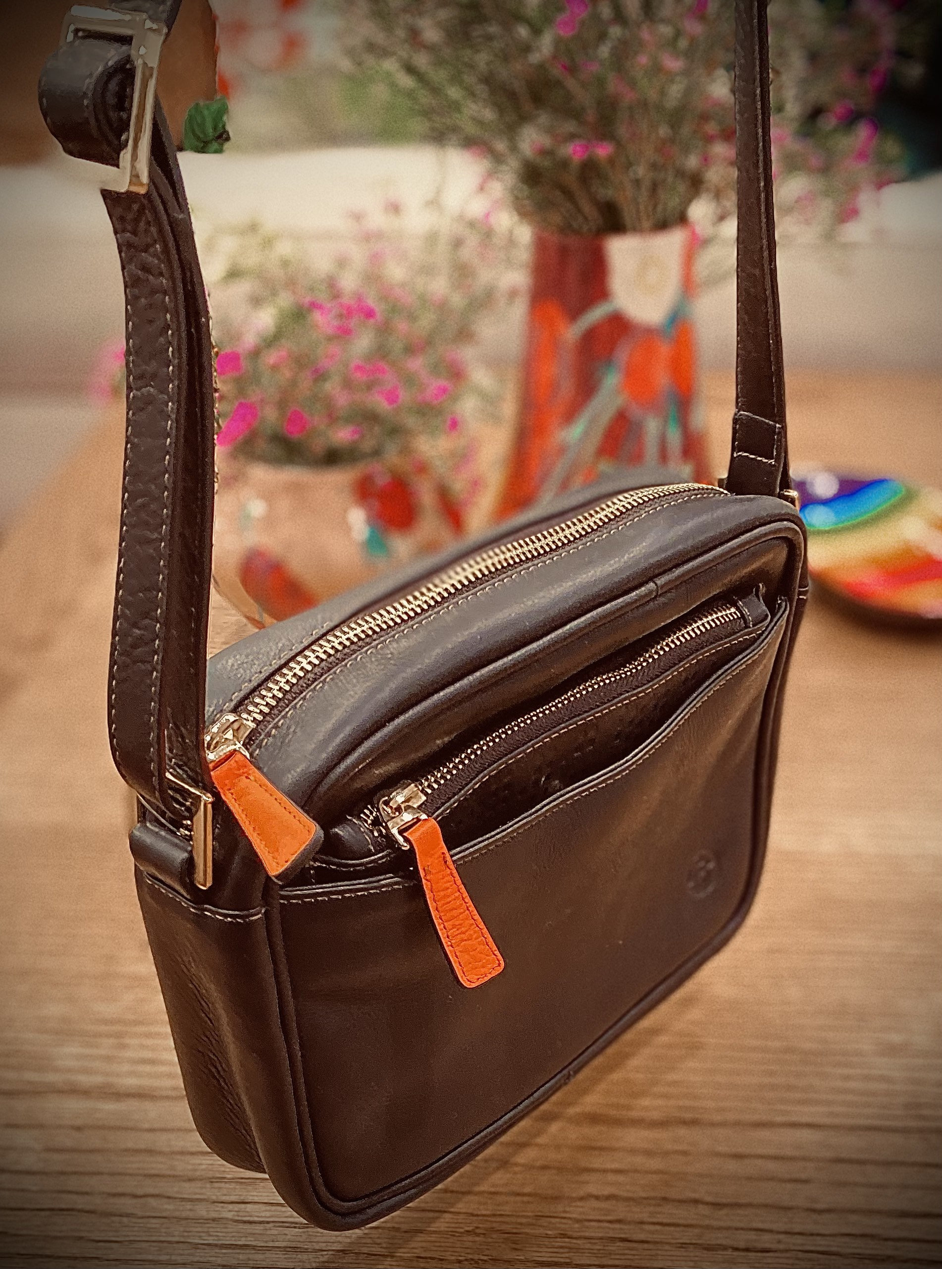 Crossbody Purse for Women Small Genuine Leather Bag Brown Etsy