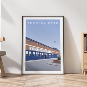 Der Danny Bergara Stand von Stockport County Edgeley Park Poster