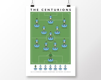 Manchester City Centurions 17/18 Poster