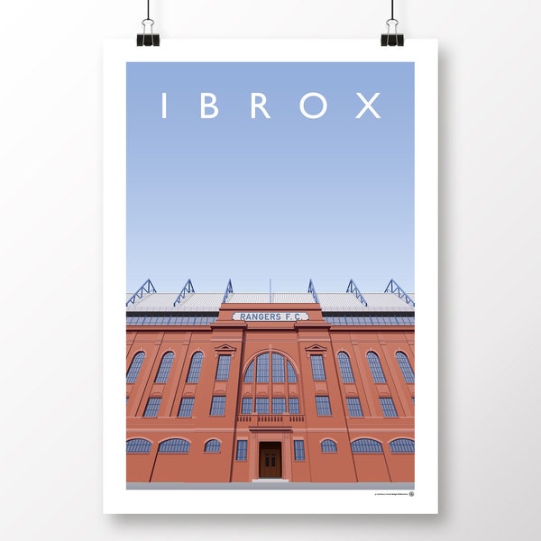 Rangers Ibrox - Main Stand Entrance Poster