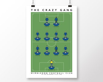 Wimbledon FC The Crazy Gang Poster