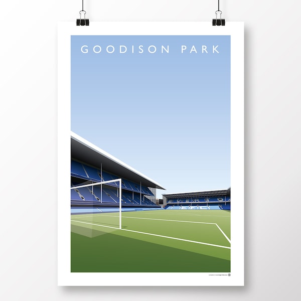 Everton FC Goodison Park - Main/Gwladys St Stand Poster