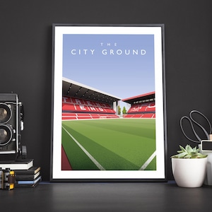 Nottingham Forest Trent End End Poster - Kunstdruck
