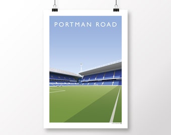 Ipswich Town Portman Road Sir Bobby Robson Stand Poster